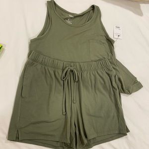 Sonoma PAJAMA tank top/short set. Small Green